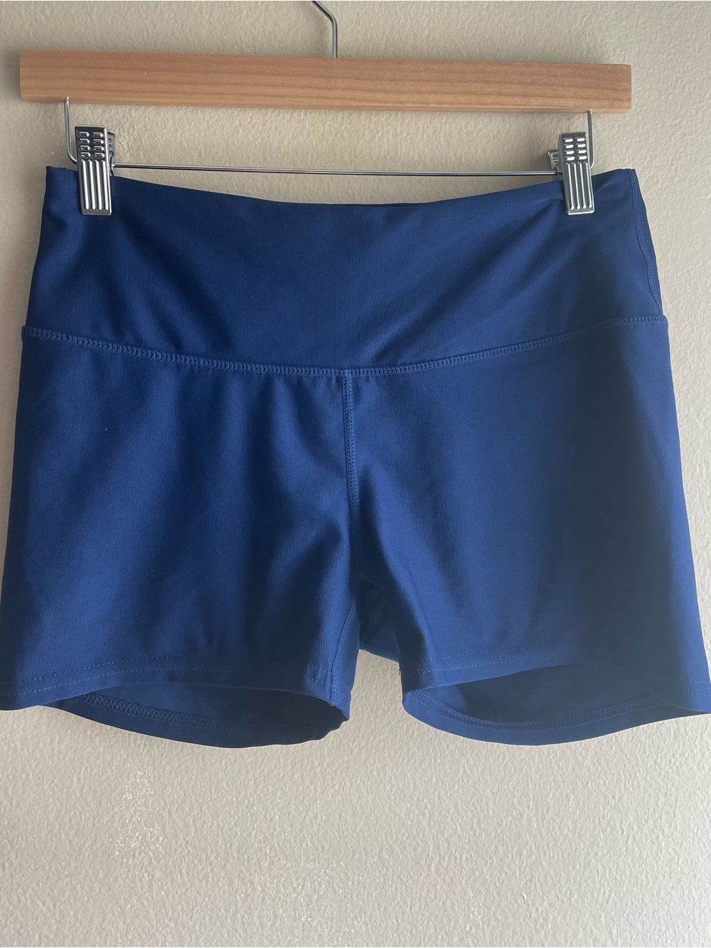 Tesla Women's Athletic Shorts - Navy Blue Medium